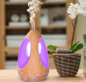 550ML Creative Air Humidifier Aroma Essential Oil Diffuser Cool Mist with Colorful LED Light for Yoga Spa Living Room