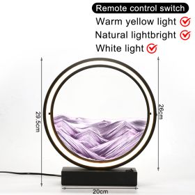 3D Moving Sand Art Table Lamp LED Craft Quicksand USB Cable Control Natural Landscape Flowing Sand Night Light Home Decor Gifts