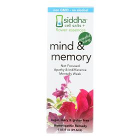 Siddha Cell Salts + Flower Essentials Mind & Memory - 1 Each - 1 Fz