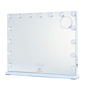 Makeup Mirror With 15pcs LED Light Music Speaker Tabletop Or Wall Mounted