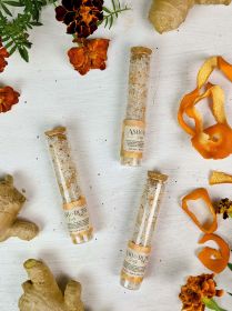 Zesty Orange Ginger Bath Salt Vial