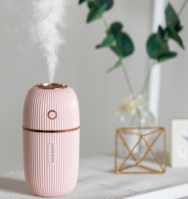 Mini Ultrasonic Air Humidifier USB (Color: Pink)