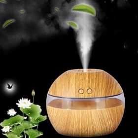 Household wood grain humidifier (Option: Brown-EU)